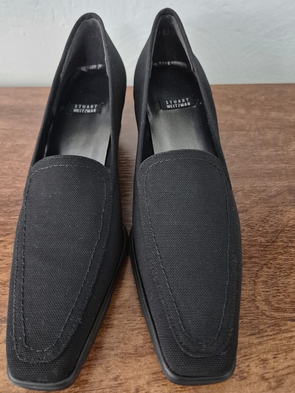 Stuart Weitzman Men's Black Slip-On Loafers